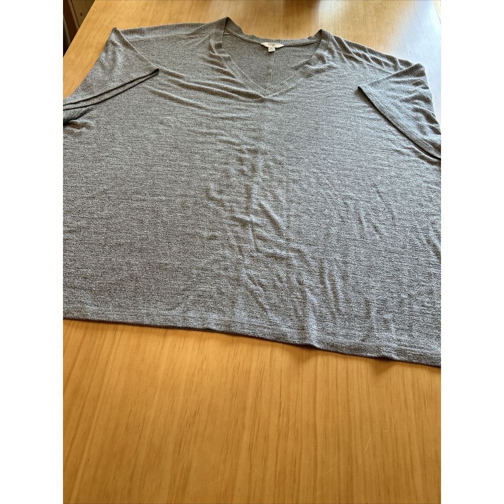 Terra & Sky Women's‎ Size 4X Green V Neck Top